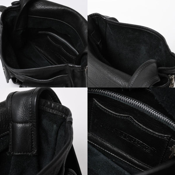 極美品 CHROME HEARTS クロムハーツ SOFT SHOULDER TINY タイニー ソフトショルダーバッグ ガンスリンガー ダガー ブラック 中古 4a007438