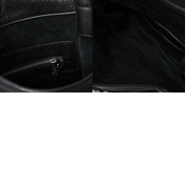 極美品 CHROME HEARTS クロムハーツ SOFT SHOULDER TINY タイニー ソフトショルダーバッグ ガンスリンガー ダガー ブラック 中古 4a007438