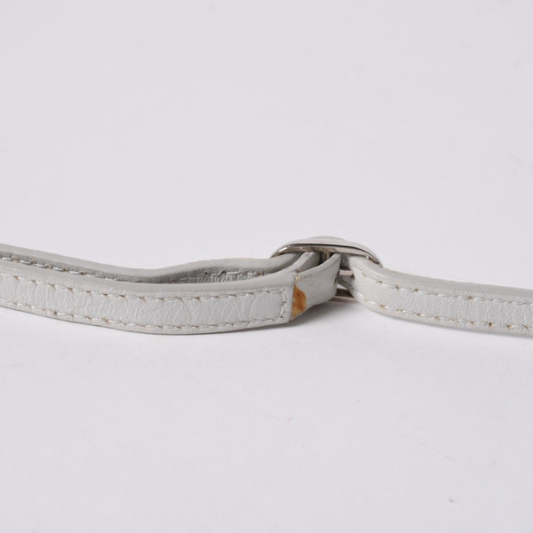 BALENCIAGA バレンシアガ Classic Nano City クラシック ナノ シティ 2WAYバッグ 505555 レザー ホワイト 美品 中古 4a007528