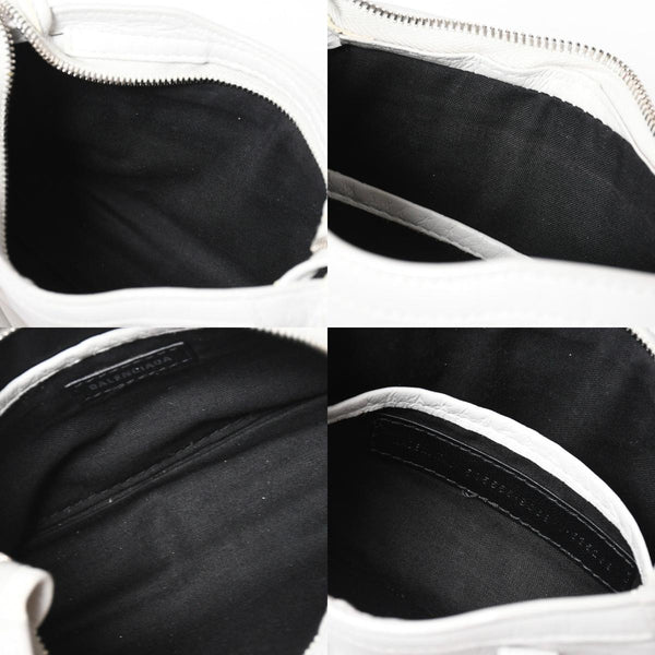 BALENCIAGA バレンシアガ Classic Nano City クラシック ナノ シティ 2WAYバッグ 505555 レザー ホワイト 美品 中古 4a007528