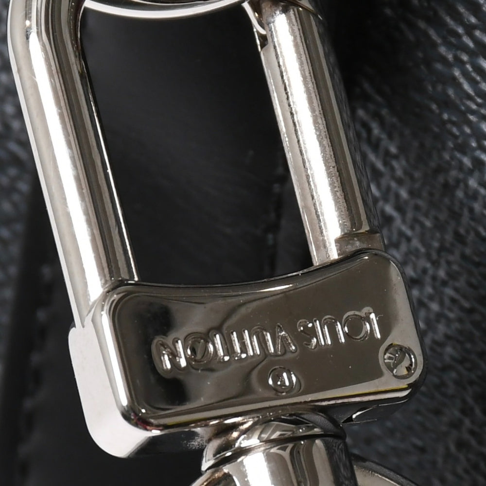 極美品 ルイヴィトン LOUIS VUITTON キーポル バンドリエール 55 ボストンバッグ ダミエ グラフィット ブラック N41413 中古 4a007223
