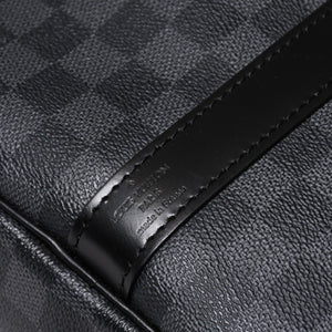 極美品 ルイヴィトン LOUIS VUITTON キーポル バンドリエール 55 ボストンバッグ ダミエ グラフィット ブラック N41413 中古 4a007223