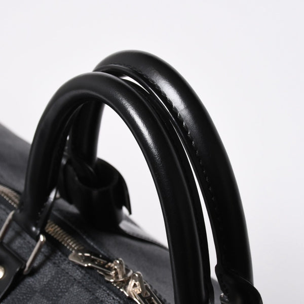極美品 ルイヴィトン LOUIS VUITTON キーポル バンドリエール 55 ボストンバッグ ダミエ グラフィット ブラック N41413 中古 4a007223