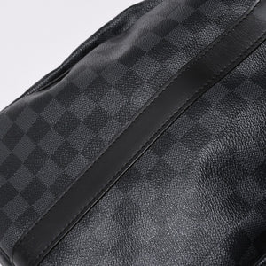 極美品 ルイヴィトン LOUIS VUITTON キーポル バンドリエール 55 ボストンバッグ ダミエ グラフィット ブラック N41413 中古 4a007221