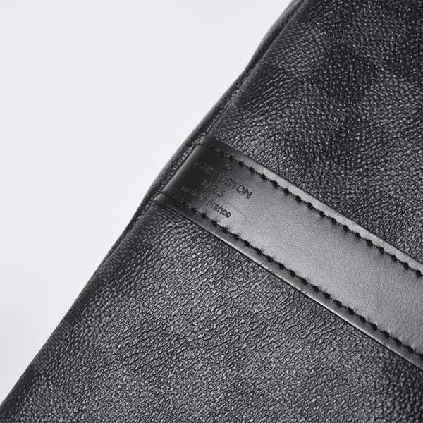 極美品 ルイヴィトン LOUIS VUITTON キーポル バンドリエール 55 ボストンバッグ ダミエ グラフィット ブラック N41413 中古 4a007221