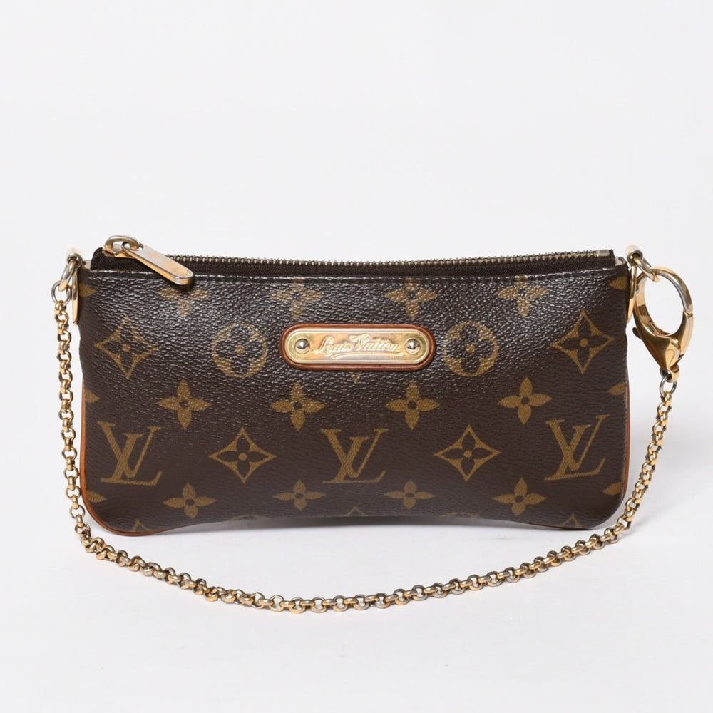 LOUIS VUITTON ルイヴィトン ポシェット ミラMM チェーンワンショルダーバッグ M60094 モノグラム ブラウン 美品 中古 4a007222