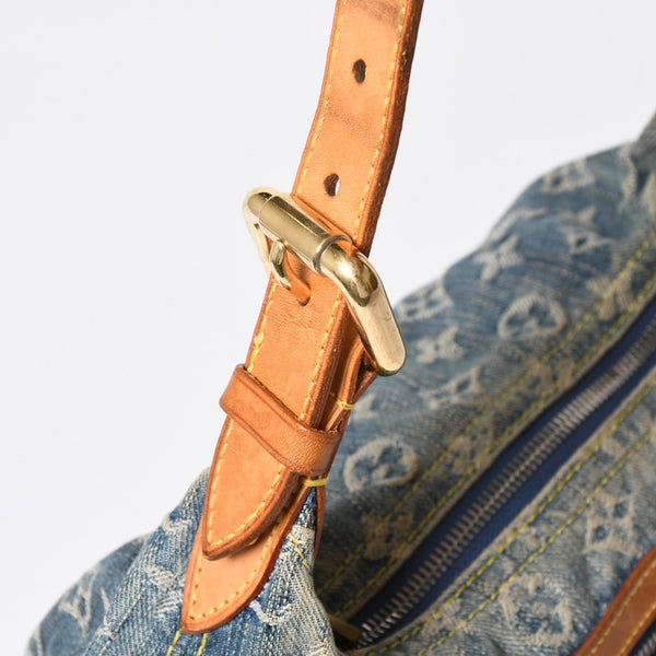 LOUIS VUITTON ルイヴィトン モノグラムデニム バギーPM ショルダーバッグ ワンショルダー M95049 インディゴブルー 美品 中古 4a007017