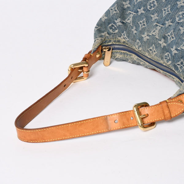 LOUIS VUITTON ルイヴィトン モノグラムデニム バギーPM ショルダーバッグ ワンショルダー M95049 インディゴブルー 美品 中古 4a007017