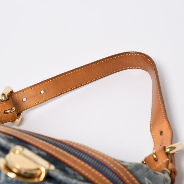 LOUIS VUITTON ルイヴィトン モノグラムデニム バギーPM ショルダーバッグ ワンショルダー M95049 インディゴブルー 美品 中古 4a007017