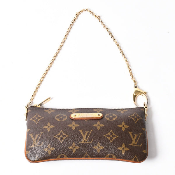 LOUIS VUITTON ルイヴィトン ポシェット ミラMM チェーンワンショルダーバッグ M60094 モノグラム ブラウン 美品 中古 4a007222