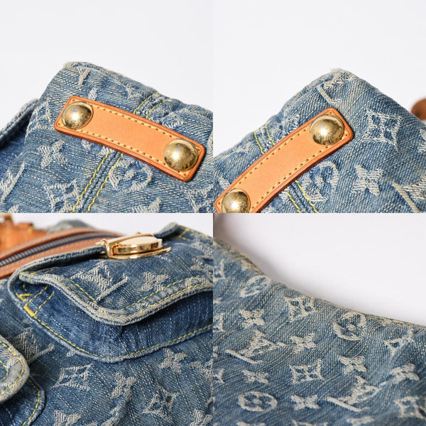 LOUIS VUITTON ルイヴィトン モノグラムデニム バギーPM ショルダーバッグ ワンショルダー M95049 インディゴブルー 美品 中古 4a007017