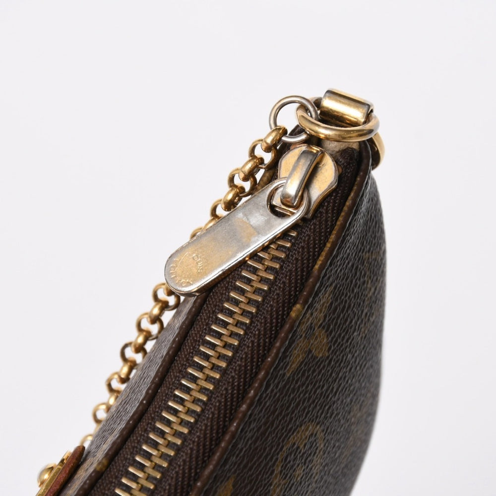 LOUIS VUITTON ルイヴィトン ポシェット ミラMM チェーンワンショルダーバッグ M60094 モノグラム ブラウン 美品 中古 4a007222