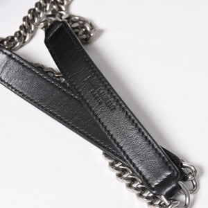 YVES SAINT LAURENT イヴサンローラン ルル チェーンバック ショルダーバッグ ミディアム カーフスキン GUE574946 ブラック 美品 中古 4a007364