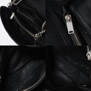 YVES SAINT LAURENT イヴサンローラン ルル チェーンバック ショルダーバッグ ミディアム カーフスキン GUE574946 ブラック 美品 中古 4a007364
