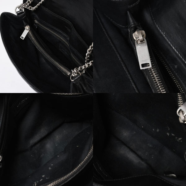 YVES SAINT LAURENT イヴサンローラン ルル チェーンバック ショルダーバッグ ミディアム カーフスキン GUE574946 ブラック 美品 中古 4a007364