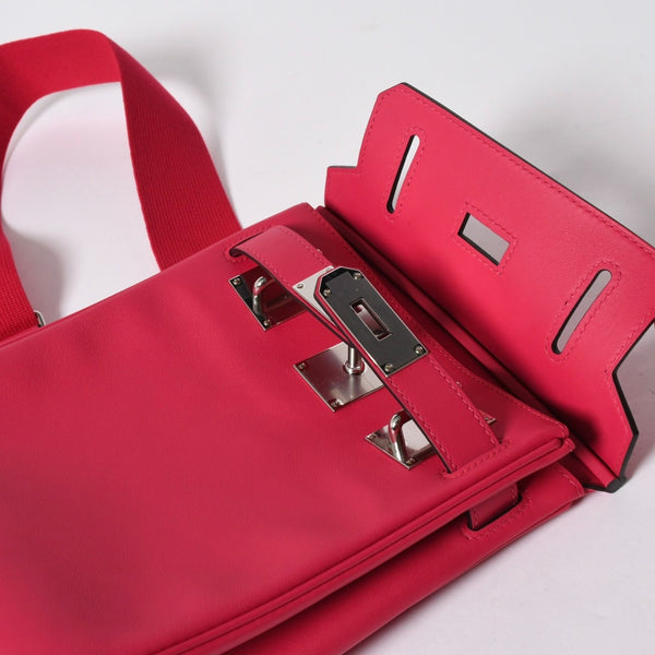 新品未使用 HERMES エルメス ケリー アッカド PM ショルダーバッグ ピンク トゴ K刻印 2025年製 シルバー金具 中古 4a007224