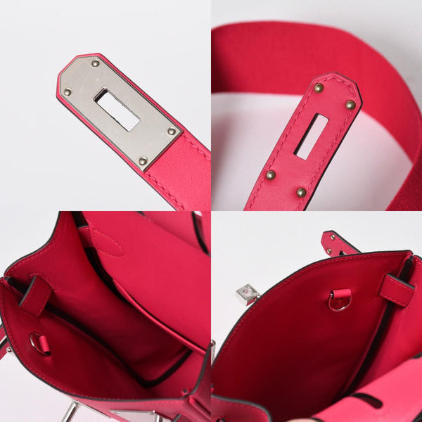 新品未使用 HERMES エルメス ケリー アッカド PM ショルダーバッグ ピンク トゴ K刻印 2025年製 シルバー金具 中古 4a007224