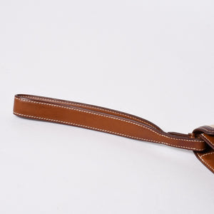 HERMES エルメス ケリー デペッシュ 25 クラッチバッグ ベージュ ブラウン トワルアッシュ バレニア Z刻 2021年製 GD金具 美品 中古 4a007217