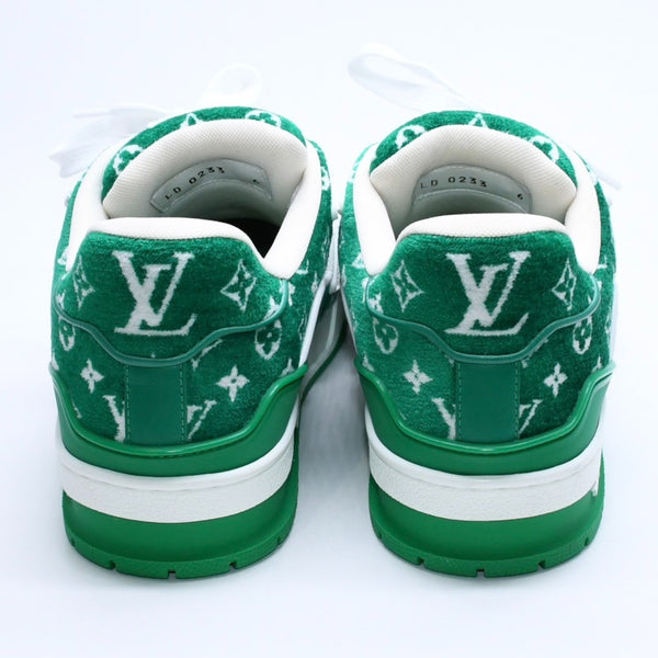 極美品 LOUIS VUITTON ルイヴィトン LVトレイナーライン ローカットスニーカーモノグラムテキスタイル LD0233 サイズ6 中古 4a007254