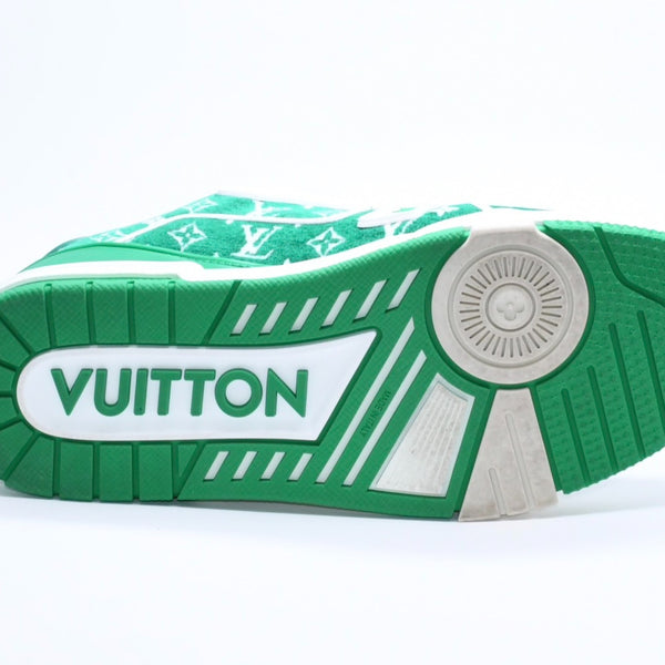 極美品 LOUIS VUITTON ルイヴィトン LVトレイナーライン ローカットスニーカーモノグラムテキスタイル LD0233 サイズ6 中古 4a007254