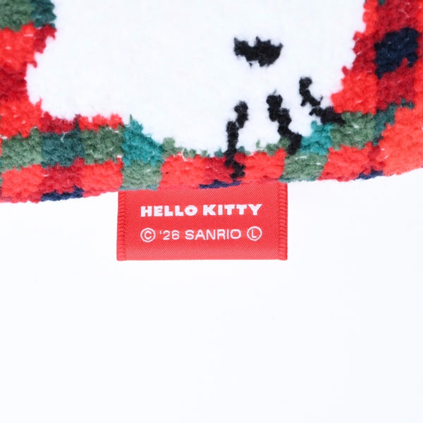 新品未使用 familiar ファミリア × HELLO KITTY ハローキティ 巾着 770347 XF チェック柄 レッド グリーン ホワイト 中古 4a007581