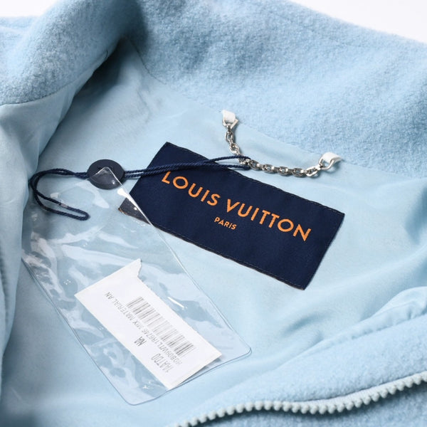 極美品 LOUIS VUITTON ルイヴィトン ミックス マテリアルアノラックブルゾン RM2319 TL1 HOB09W サイズ46 23SS ブルー 中古 4a007243