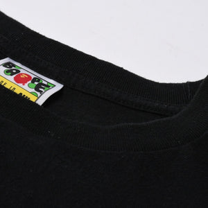 A BATHING APE アベイシングエイプ ワンピース 白髭 ロゴ 総柄 Tシャツ プリント ベイプ パープル サイズL 美品 中古 4a001301