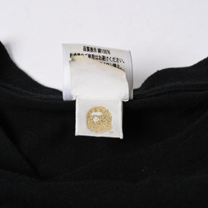 A BATHING APE アベイシングエイプ ワンピース 白髭 ロゴ 総柄 Tシャツ プリント ベイプ パープル サイズL 美品 中古 4a001301
