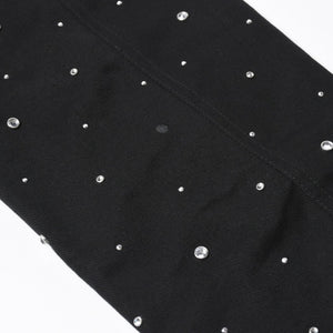 Givenchy ジバンシー リバーシブル コーチジャケット BM013814G1 サイズ46 ラインストーン ブラック クリア 刺繍ロゴ 美品 中古 4a007247