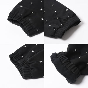 Givenchy ジバンシー リバーシブル コーチジャケット BM013814G1 サイズ46 ラインストーン ブラック クリア 刺繍ロゴ 美品 中古 4a007247