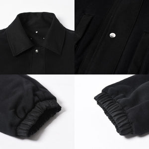Givenchy ジバンシー リバーシブル コーチジャケット BM013814G1 サイズ46 ラインストーン ブラック クリア 刺繍ロゴ 美品 中古 4a007247