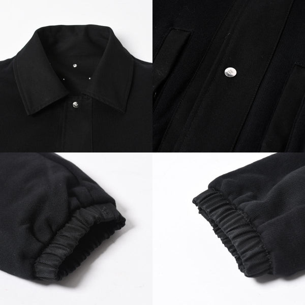 Givenchy ジバンシー リバーシブル コーチジャケット BM013814G1 サイズ46 ラインストーン ブラック クリア 刺繍ロゴ 美品 中古 4a007247