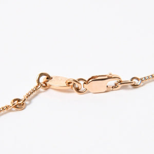 極美品 CHROME HEARTS クロムハーツ 22K セーフティピン ツイストチェーンネックレス 重量11.72g 20インチ ダイヤモンド ゴールド 中古 4a007265
