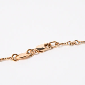 極美品 CHROME HEARTS クロムハーツ 22K セーフティピン ツイストチェーンネックレス 重量11.72g 20インチ ダイヤモンド ゴールド 中古 4a007265