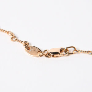 極美品 CHROME HEARTS クロムハーツ 22K セーフティピン ツイストチェーンネックレス 重量11.72g 20インチ ダイヤモンド ゴールド 中古 4a007265