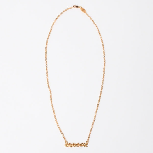 極美品 CHROME HEARTS クロムハーツ 22K 18INCH NKLC CHAIN CHROME 22K 18インチ ネックチェーン クロム ネックレス 重量約9.86g 中古 4a007335