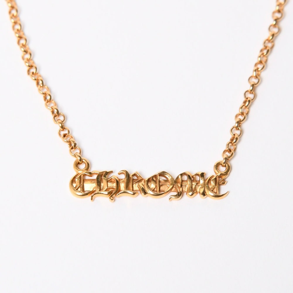 極美品 CHROME HEARTS クロムハーツ 22K 18INCH NKLC CHAIN CHROME 22K 18インチ ネックチェーン クロム ネックレス 重量約9.86g 中古 4a007335