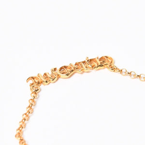 極美品 CHROME HEARTS クロムハーツ 22K 18INCH NKLC CHAIN CHROME 22K 18インチ ネックチェーン クロム ネックレス 重量約9.86g 中古 4a007335