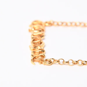 極美品 CHROME HEARTS クロムハーツ 22K 18INCH NKLC CHAIN CHROME 22K 18インチ ネックチェーン クロム ネックレス 重量約9.86g 中古 4a007335
