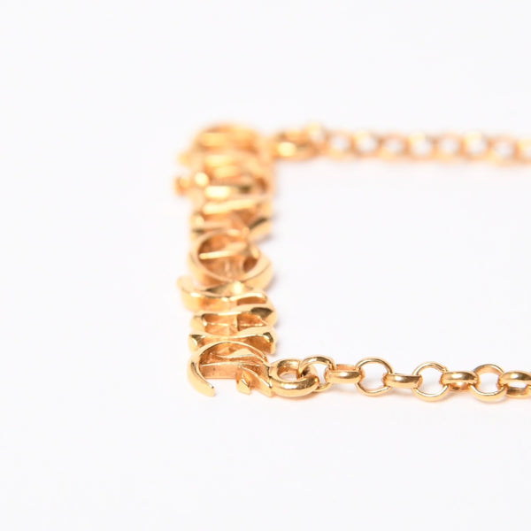 極美品 CHROME HEARTS クロムハーツ 22K 18INCH NKLC CHAIN CHROME 22K 18インチ ネックチェーン クロム ネックレス 重量約9.86g 中古 4a007335