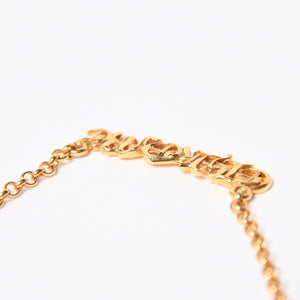 極美品 CHROME HEARTS クロムハーツ 22K 18INCH NKLC CHAIN CHROME 22K 18インチ ネックチェーン クロム ネックレス 重量約9.86g 中古 4a007335