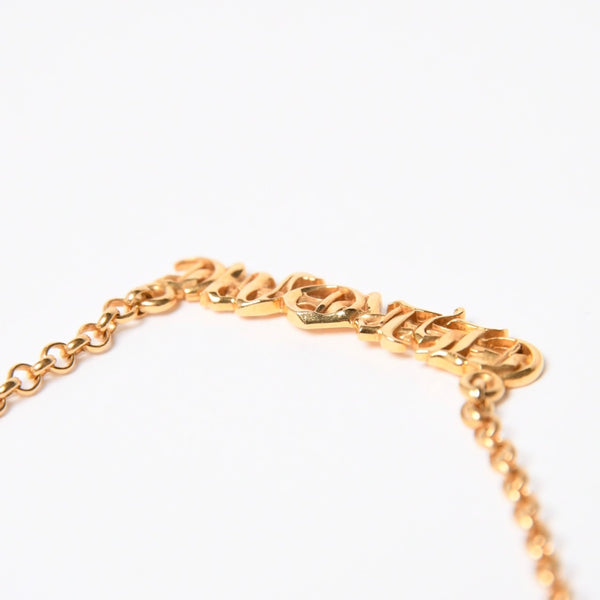 極美品 CHROME HEARTS クロムハーツ 22K 18INCH NKLC CHAIN CHROME 22K 18インチ ネックチェーン クロム ネックレス 重量約9.86g 中古 4a007335
