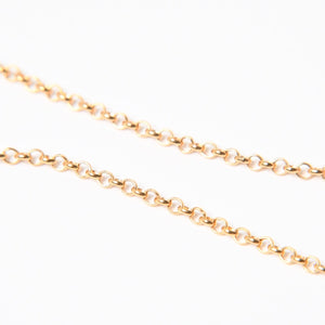 極美品 CHROME HEARTS クロムハーツ 22K 18INCH NKLC CHAIN CHROME 22K 18インチ ネックチェーン クロム ネックレス 重量約9.86g 中古 4a007335