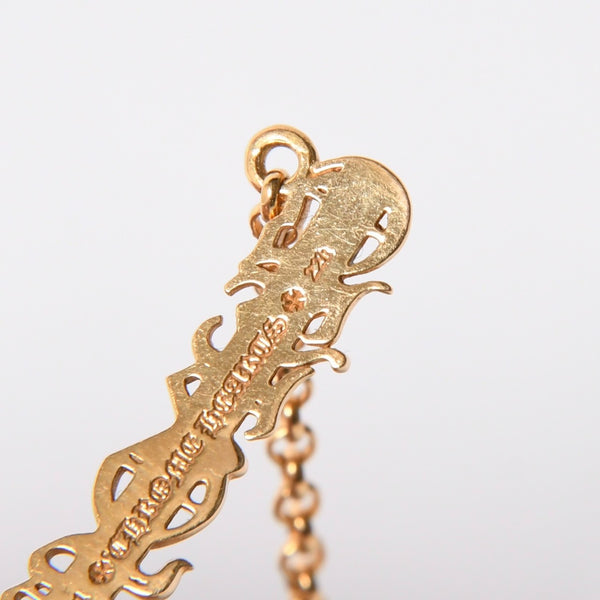 極美品 CHROME HEARTS クロムハーツ 22K 18INCH NKLC CHAIN CHROME 22K 18インチ ネックチェーン クロム ネックレス 重量約9.86g 中古 4a007335