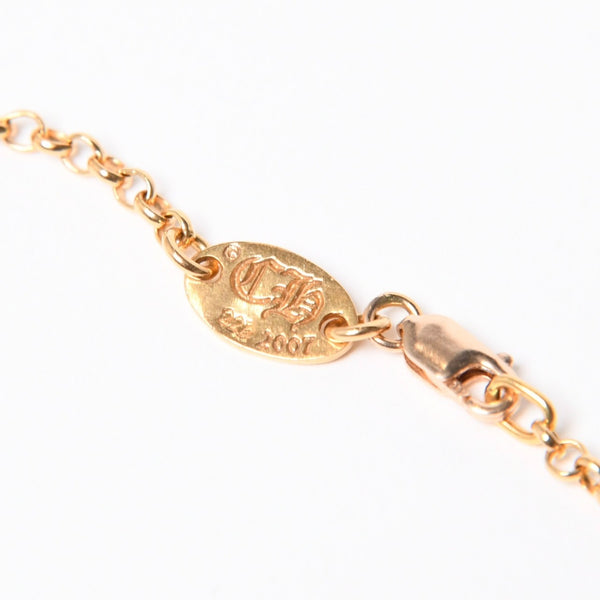 極美品 CHROME HEARTS クロムハーツ 22K 18INCH NKLC CHAIN CHROME 22K 18インチ ネックチェーン クロム ネックレス 重量約9.86g 中古 4a007335