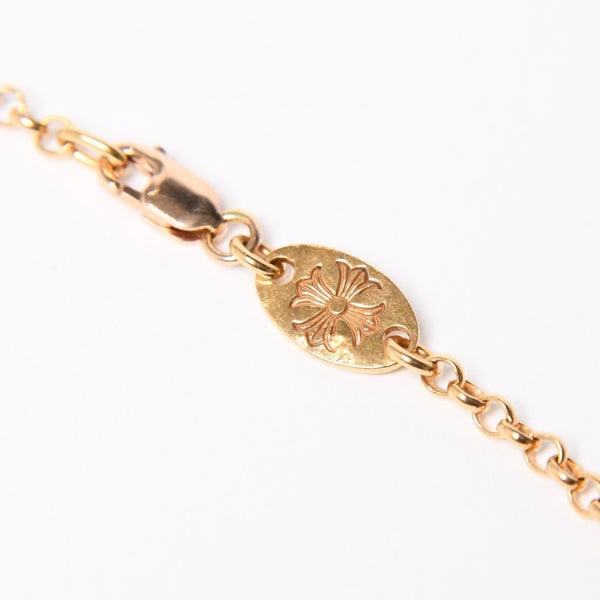 極美品 CHROME HEARTS クロムハーツ 22K 18INCH NKLC CHAIN CHROME 22K 18インチ ネックチェーン クロム ネックレス 重量約9.86g 中古 4a007335
