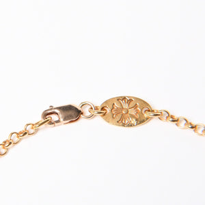 極美品 CHROME HEARTS クロムハーツ 22K 18INCH NKLC CHAIN CHROME 22K 18インチ ネックチェーン クロム ネックレス 重量約9.86g 中古 4a007335