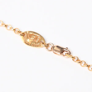 極美品 CHROME HEARTS クロムハーツ 22K 18INCH NKLC CHAIN CHROME 22K 18インチ ネックチェーン クロム ネックレス 重量約9.86g 中古 4a007335