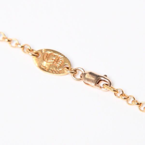 極美品 CHROME HEARTS クロムハーツ 22K 18INCH NKLC CHAIN CHROME 22K 18インチ ネックチェーン クロム ネックレス 重量約9.86g 中古 4a007335