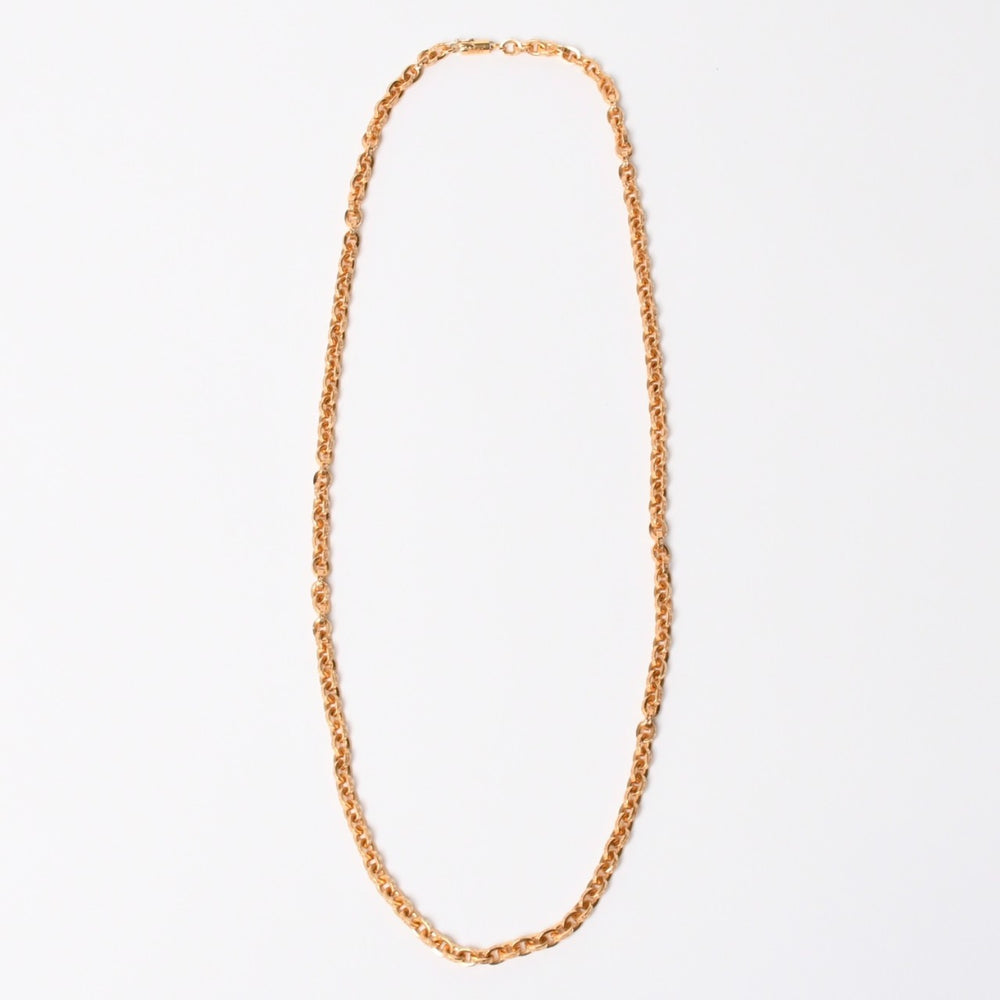 極美品 CHROME HEARTS クロムハーツ PAPER CHAIN 24INCH 22k ペーパーチェーン ネックレス 24インチ 重量約68.0g シルバー925 中古 4a007294